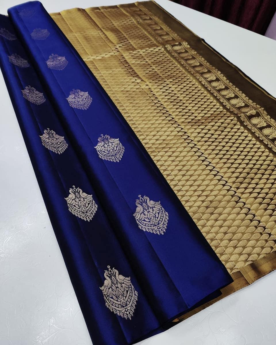Blue Silk Saree