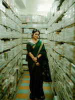 Green Jacquard Saree
