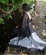 Classic Black Jacquard Saree