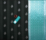 Tea Blue Jacquard Saree