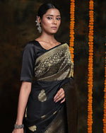Classic Black Jacquard Saree