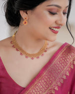Majestic Maroon Jacquard Saree