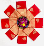 Radiant Red Jacquard Saree
