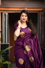 Premium Wine Jacquard Saree
