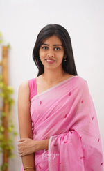 Light Pink Jacquard Saree