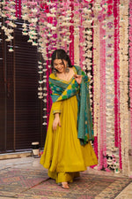 Mustard Yellow Noor Chanderi Suit Set