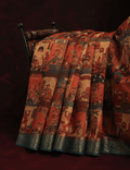 Wonderful Multi Colored Cotton Linen Designer Printed Saree