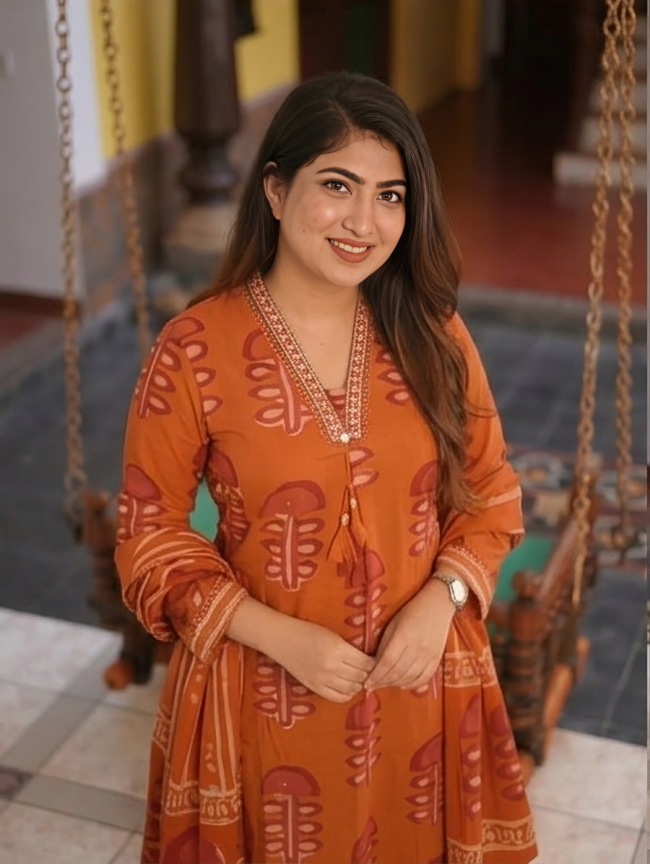 Jaipuri Block Print Mul Cotton Suit with Classic Appeal