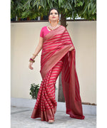 Light Pink Jacquard Saree