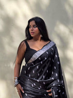Classic Black Jacquard Saree