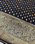 Elegant Black Jacquard Saree