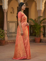 Graceful Pink Jacquard Saree