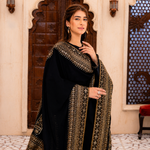Luxury Black Embroidered Pakistani Suit Set