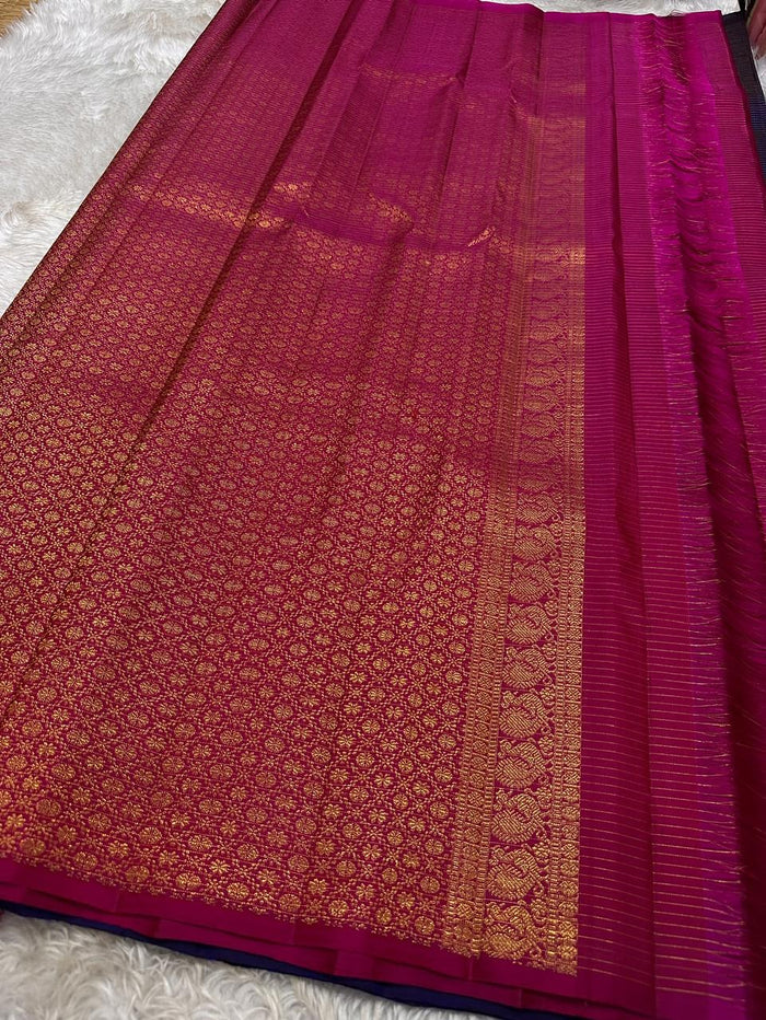 Wine Pink Jacquard Saree for Women – Premium Festive & Wedding Wear Elegance