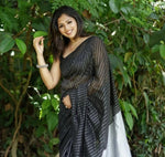 Classic Black Jacquard Saree