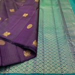 Royal Purple Jacquard Saree