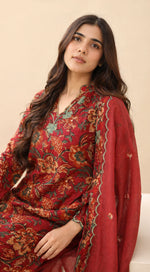 SOMIYA Women’s Pure Cotton Printed Suit Set with Dupatta