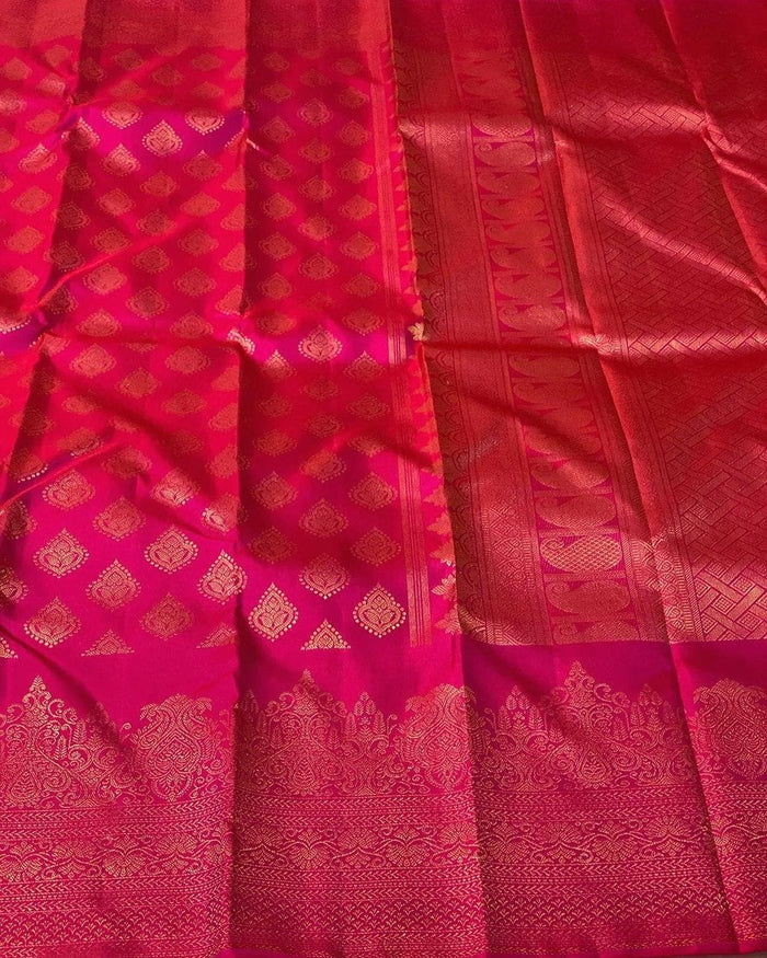 Royal Dark Pink Jacquard Saree for Women – Premium Festive, Party & Wedding Wear
