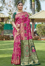 Luxurious Wine Jacquard Saree
