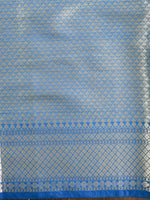 Royal Blue Jacquard Saree