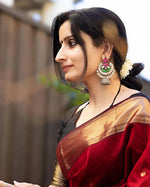 Red Jacquard Saree