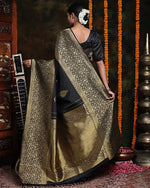Classic Black Jacquard Saree