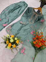 Pista Embroidered Designer Suit Set