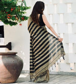 Elegant Mehendi Olive Jacquard Saree