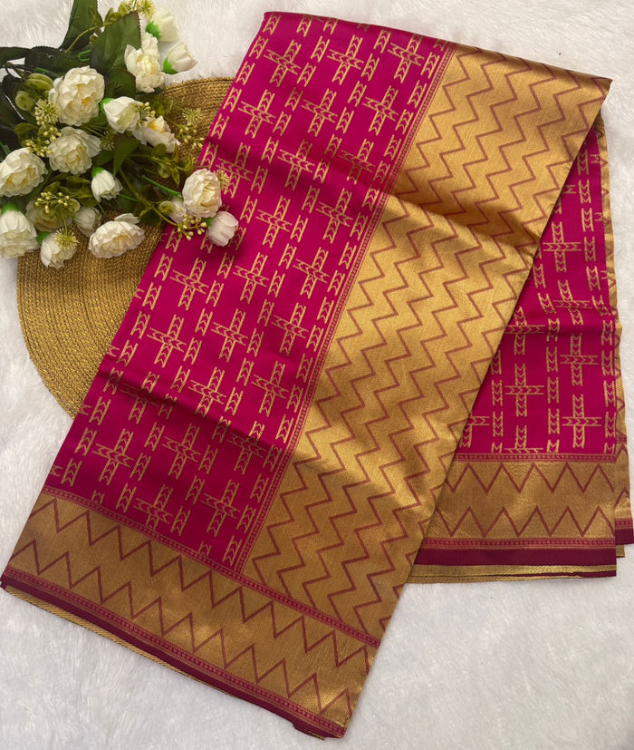 Maroon Jacquard Saree – Elegant Woven Design for Weddings & Celebrations