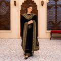 Luxury Black Embroidered Pakistani Suit Set