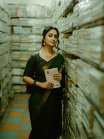 Green Jacquard Saree