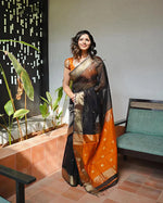 Black Jacquard Saree