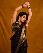 Premium Black Jacquard Saree