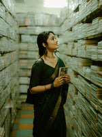 Green Jacquard Saree