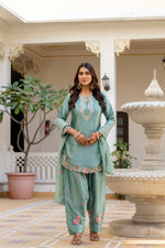 Pista Embroidered Designer Suit Set