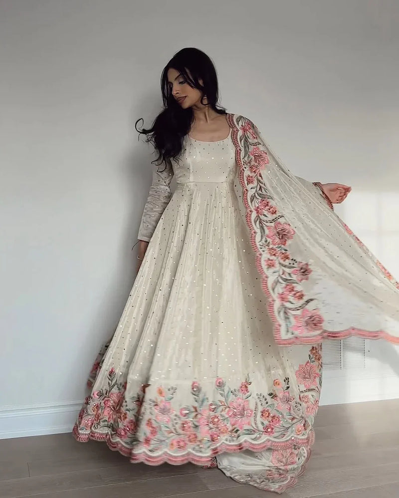 Amruta Premium Pure Vichitra Silk Gown