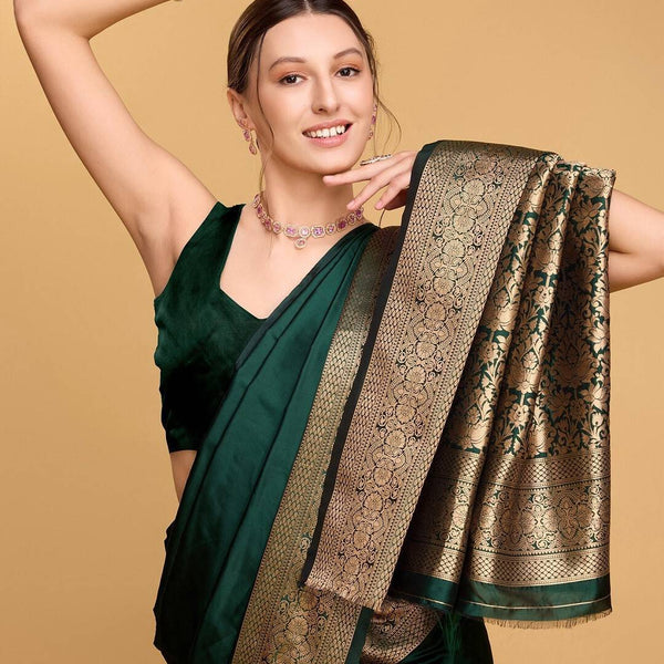 Green Jacquard Saree