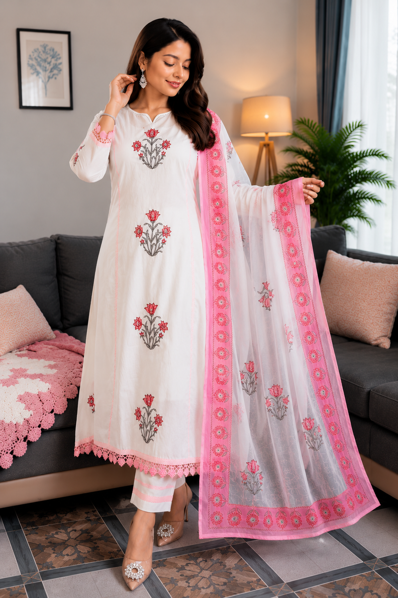 Balaji Premium Jaipuri Taj Cotton suit set