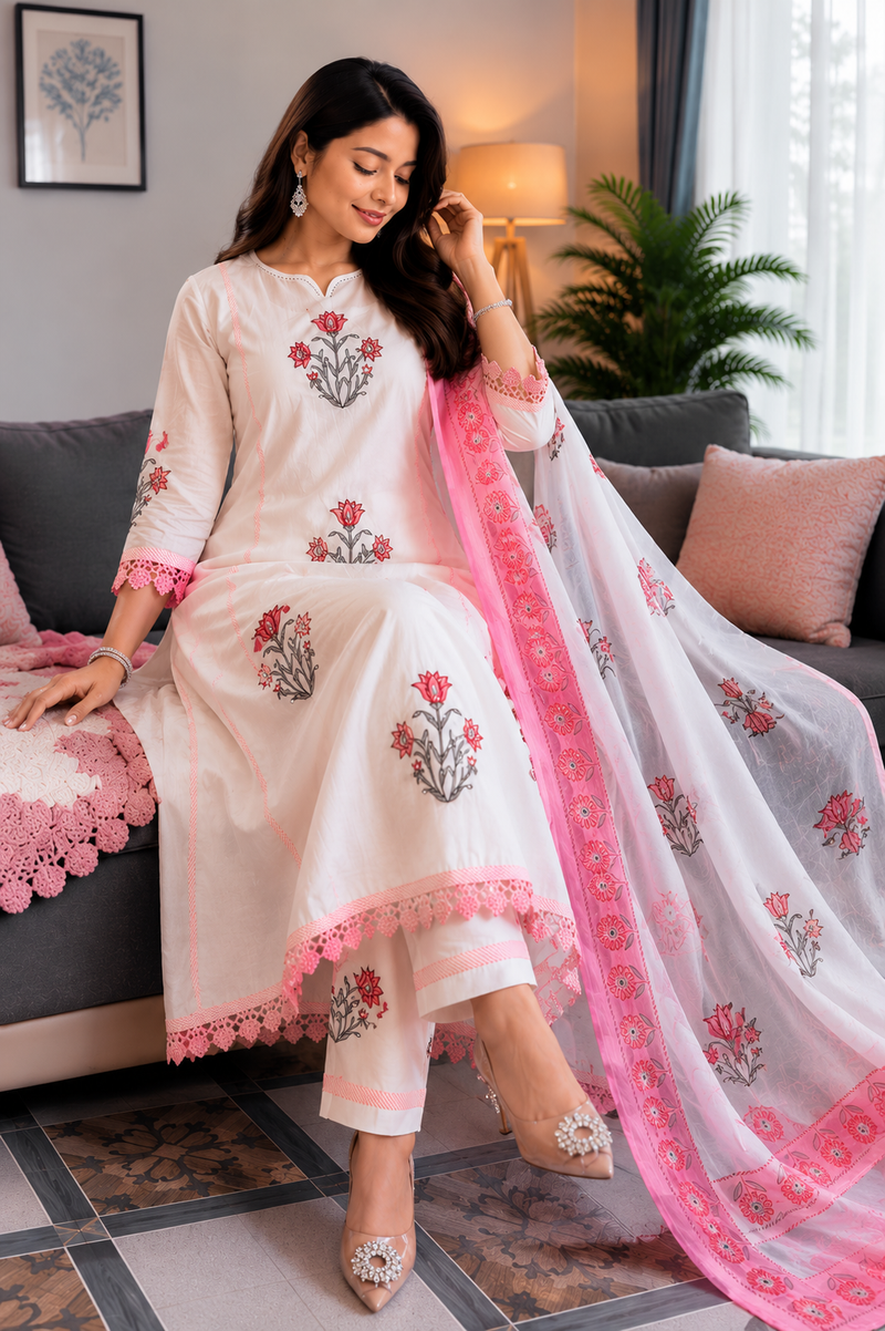 Balaji Premium Jaipuri Taj Cotton suit set