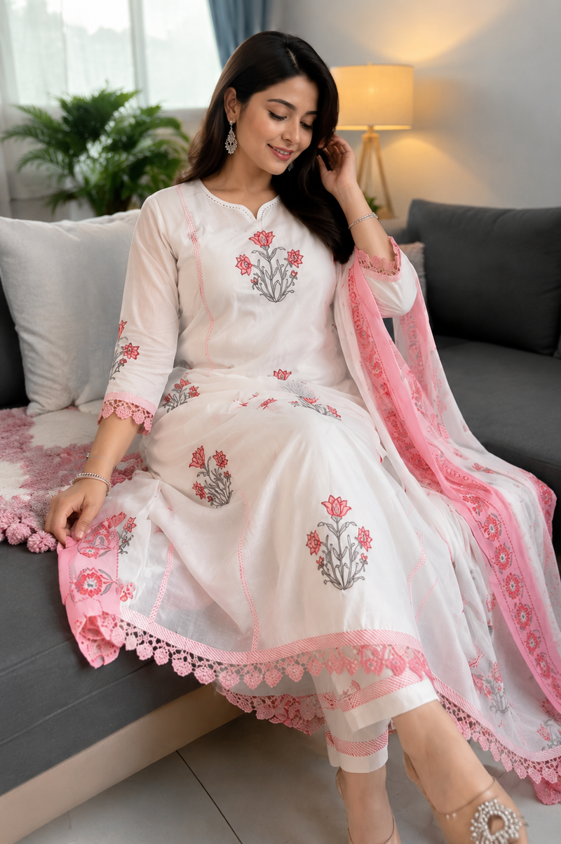 Balaji Premium Jaipuri Taj Cotton suit set