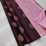 Elegant Pink Jacquard Saree
