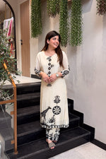 Zadu Premium Mulberry Silk Bagru Print Kurti Plazo Set