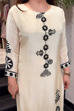 Zadu Premium Mulberry Silk Bagru Print Kurti Plazo Set