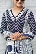 Zik Zek Premium Jaipur Cotton Kurti Pant Dupatta Set