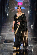 Luxury Black Jacquard Saree 