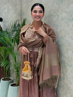 Mul Chanderi Suit Set with Banarasi Silk and Jacquard Dupatta