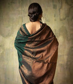 Pure Banarasi Silk Sarees Dark Green Colour, Wedding Wear