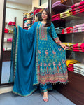 Rajasthani Chinon Anarkali Kurta Set for Women