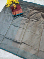Attractive Purple Soft Silk Saree With Pretty Blouse Piece - Ibis Fab