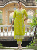 Lemon Yellow Glow Chanderi Co-Ord Set